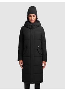 Steppmantel Khujo "DAIRI", Damen, Gr. L (40), schwarz, Steppware, Obermaterial: 90% Polyester, 10% Elasthan. Futter: 100% Nylon. Wattierung: 100% Polyester, unifarben, knielang, M&auml;ntel Steppmantel