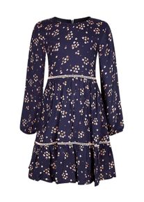 Sommerkleid happy girls "M&auml;dchenkleid", M&auml;dchen, Gr. 128, EURO-Gr&ouml;&szlig;en, blau (navy), Stoff, 100% Viskose, normal, Kleider Sommerkleid