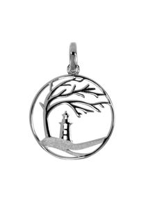 Kettenanh&auml;nger OSTSEE-SCHMUCK "OSTSEE-SCHMUCK Anh&auml;nger Windfl&uuml;chter 23 mm", wei&szlig; (wei&szlig;, neutral), Schmuckanh&auml;nger, Damen, 31 x 22mm, Silber 925 (Sterlingsilber), 2,2 g, Kettenanh&auml;nger