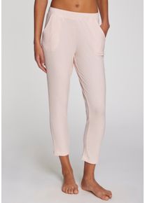 Pyjamahose s.Oliver, Damen, Gr. 44/46, N-Gr, rosa, meliert, Rippstrick, Obermaterial: 92% Viskose, 8% Elasthan, meliert, l&auml;ssig geschnitten lang, Hosen Pyjamahose, aus weicher Rippqualit&auml;t