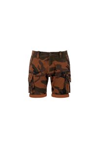 Shorts Alpha Industries "Crew Short Camo", Herren, Gr. 31, Normalgr&ouml;&szlig;en, burned camo, Obermaterial: 98% Baumwolle, 2% Elastan, Hosen Shorts