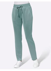 Schlupfhose Classic Basics, Damen, Gr. 46, Normalgr&ouml;&szlig;en, gr&uuml;n (jade), 95% Polyester, 5% Elasthan, unifarben, lang, Hosen Schlupfhose