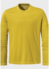 Sch&ouml;ffel Funktionsshirt SCH&Ouml;FFEL "Hiking CIRC Longsleeve Style Smue MNS", Herren, Gr. 52, gelb (5455, gelb), Oberstoff: 100% Polyester, Rundhals, Shirts Funktionsshirt