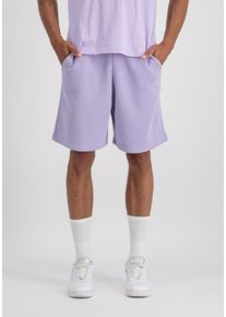 Sweatshorts Alpha Industries "Unisex EMB Short", Herren, Gr. 2XS, Normalgr&ouml;&szlig;en, lila (pale violet), Obermaterial: 80% Baumwolle, 20% Polyester, Hosen Sweatshorts