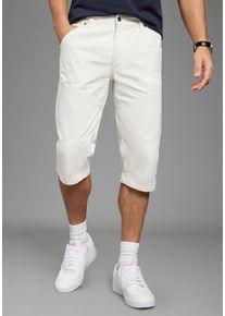 Bermudas Arizona "Tom", Herren, Gr. 68, N-Gr, wei&szlig;, Denim/Jeans, Obermaterial: 100% Baumwolle, unifarben, Basic, normal kniebedeckend, Hosen Bermudas