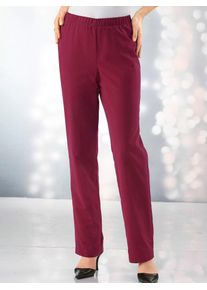 Thermohose Classic Basics, Damen, Gr. 52, Normalgr&ouml;&szlig;en, rot (bordeaux), 100% Polyester, unifarben, lang, Hosen Thermohose