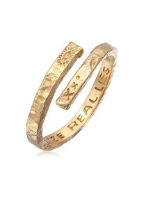 Silberring HAZE & GLORY "Ring Herren - Twisted Eye 925 Silber" Gr. 56, gold, Fingerringe, Damen, 56, Silber 925 (Sterlingsilber), Silberring