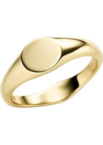 Siegelring Firetti "Schmuck Geschenk Silber 925 Fingerring Ring" Gr. 64, gold (gelbgoldfarben), Fingerringe, Damen, 64, Silber 925 (Sterlingsilber), 3mm, Siegelring, Exklusiv bei uns