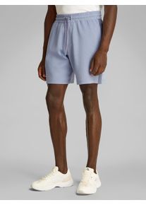 Shorts Calvin Klein Jeans "LOGO TAPE SHORT", Herren, Gr. XXL, N-Gr, blau (tempest), Sweatware, Obermaterial: 65% Baumwolle, 35% Polyester, unifarben, bequem kniefrei, Hosen Shorts, mit Logob&auml;ndern