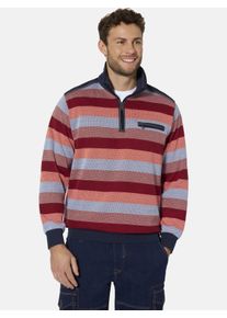 Sweatshirt Babista "Sweatshirt OLAMAR", Herren, Gr. XL, rot (rot gestreift), Obermaterial: 100% Baumwolle CO., Sweatshirts Sweatshirt