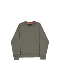 Sweater Alpha Industries "Label Sweatshirt Backprint", Herren, Gr. XXL, schwarz olive, Obermaterial: 80% Baumwolle, 20% Polyester, regular fit, Sweatshirts Sweater