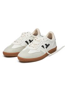 Sneaker FLAMINGOS LIFE "BURELA SLIM", Herren, Gr. 43, panna schwarz, Synthetik, Textil, Schuhe Sneaker, veganer Sneaker, Obermaterial aus 70% Maisresten