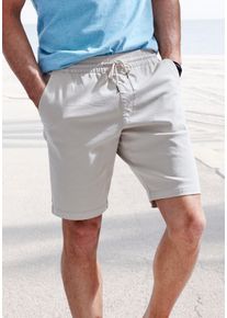 Shorts John Devin "Bermuda", Herren, Gr. S, N-Gr, beige, Web, Obermaterial: 97% Baumwolle, 3% Elasthan, unifarben, regular fit kurz, Hosen Shorts, kurze Hose aus elastischer, gewebter Baumwollqualit&auml;t, Topseller