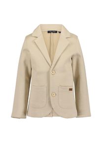 Sweatjacke Blue Seven, Jungen, Gr. 128, beige, Sweatware, Obermaterial: 70% Baumwolle, 30% Polyester, gepflegt, unifarben, Basic normal, V-Ausschnitt, mit Kn&ouml;pfen,mit Schlitz, Sweatjacken Sweatjacke, Sweatblazer, Einreiher mit Reversekragen