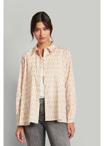 Langarmbluse Bugatti, Damen, Gr. 48, gr&uuml;n (mint), 100% Baumwolle, normal, ohne Ausschnitt, 1-Knopf-Manschette, Blusen Langarmbluse, mit verdeckter Knopfleiste