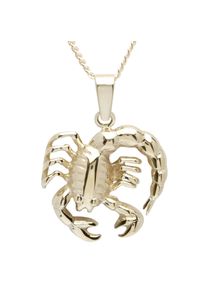 Kette und Anh&auml;nger Set OSTSEE-SCHMUCK "- Tierkreiszeichen Skorpion - Gold 333/000 -" Gr. 42, gold (gold 333, goldfarben, gelb), Schmuck_Sets, Damen, 42, Gelbgold 333, Kette und Anh&auml;nger Set