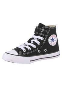 Sneaker Converse "CHUCK TAYLOR ALL STAR 1V EASY-ON Hi", M&auml;dchen, Gr. 34, schwarz, Textil, Schuhe Sneaker, mit Klettverschluss f&uuml;r Kinder