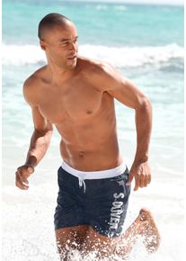 Badeshorts s.Oliver, Herren, Gr. S (46/48), Kurz, blau (marine (kurzgr&ouml;&szlig;e)), Microfaser, Polyester, Badehosen Badeshorts, Topseller