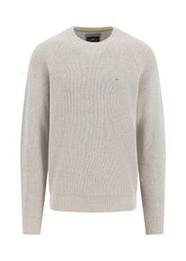 Strickpullover Fynch-Hatton, Herren, Gr. XXL, wei&szlig; (new sanftes wei&szlig;), Strick, Obermaterial: 100% Baumwolle, unifarben, regular fit taillenbedeckt, Rundhals, Rippb&uuml;ndchen, Pullover Strickpullover, mit Logo Stickerei