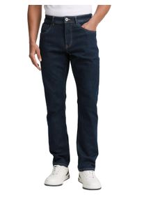 Slim-fit-Jeans Tom Tailor, Herren, Gr. 31, L&auml;nge 34, blau (rinsed blau denim34), Denim/Jeans, Obermaterial: 92% Baumwolle, 6% Polyester, 2% Elasthan, unifarben, slim fit kn&ouml;chellang, Jeans Slim-fit-Jeans, im Five-Pocket Style