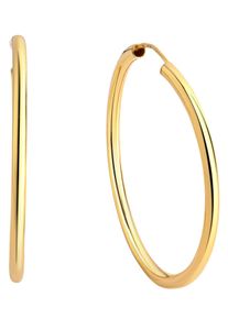 Paar Creolen Firetti "Schmuck Geschenk Silber 925 Basic 2 mm breit" Gr. 30, gold (gelbgoldfarben), Ohrringe, Damen, 30, Silber 925 (Sterlingsilber), Paar Creolen