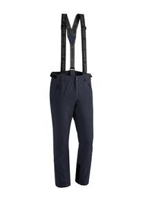 Skihose Maier Sports "Anton slim", Herren, Gr. 56, Normalgr&ouml;&szlig;en, blau (dunkelblau), 100% Polyester, Hosen Skihose, Herren Schneehose mit Hosentr&auml;gern, wind/wasserdicht, Slim Fit