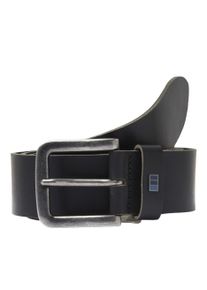 Jack & Jones Lederg&uuml;rtel JACK & JONES "JACFLAG LEATHER BELT 4 CM NOOS", Herren, Gr. 90, schwarz, B&uuml;ffelleder, unifarben, G&uuml;rtel Lederg&uuml;rtel