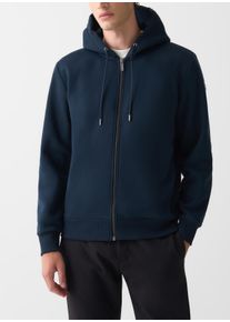 Sweatjacke COLMAR "MENS SWEATSHIRT", Herren, Gr. L, blau (marine), Sweatware, Obermaterial: 66% Baumwolle, 34% Polyester, unifarben, regular fit normal, Rundhals, B&uuml;ndchen, Sweatjacken Sweatjacke, regular fit, mit Kapuze