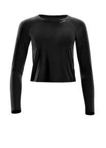 Langarmshirt WINSHAPE "AET119LS", Damen, Gr. L, schwarz, 85% Polyester, 15% Elasthan, Rundhals, Shirts Langarmshirt, Cropped Functional Light and Soft