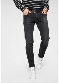 Slim-fit-Jeans Replay "Anbass Superstretch", Herren, Gr. 30, L&auml;nge 30, schwarz (schwarz, washed), Denim/Jeans, Obermaterial: 98% Baumwolle, 2% Elasthan, slim fit lang, Jeans Slim-fit-Jeans, elastisch