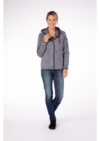 Fleecejacke LPO "SASKWOOD II WOMEN", Damen, Gr. 48 (XL), blau (navy), 100% Polyester, tailliert, gerader Abschluss, Jacken Fleecejacke, weiche Fleecejacke in traditioneller Optik