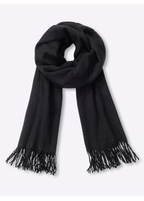 Modeschal Heine, Damen, schwarz, Viskose, Modet&uuml;cher Modeschal