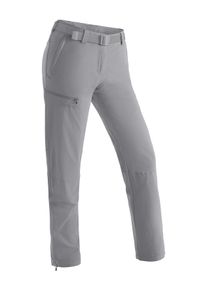 Funktionshose Maier Sports "Inara slim", Damen, Gr. 46, Normalgr&ouml;&szlig;en, grau (hellgrau), 90% Polyamid, 10% Elasthan, Hosen Funktionshose, Herren Wanderhose, atmungsaktive Outdoor-Hose, 4 Taschen, Slim Fit
