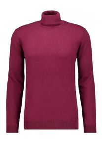 Rundhalspullover Ragman, Herren, Gr. 48, portwein, 696, Strick, 95% Baumwolle 5% Cashmere, hoch geschlossener Ausschnitt, Pullover Rundhalspullover