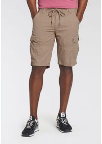 MAN'S WORLD Bermudas MAN'S WORLD, Herren, Gr. 44, N-Gr, gr&uuml;n (khaki), Web, Obermaterial: 100% Baumwolle, unifarben, bequem, Hosen Bermudas