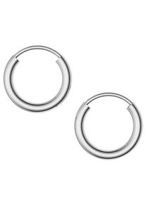 Paar Creolen Firetti "Schmuck Geschenk Silber 925 2,0 mm breit" Gr. 13, silber (rhodiniert), Ohrringe, Damen, 13, Silber 925 (Sterlingsilber), Paar Creolen, Made in Germany