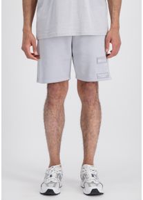 Sweatshorts Alpha Industries "Patch Short LF", Herren, Gr. 3XL, Normalgr&ouml;&szlig;en, grau (pastel grau), Obermaterial: 80% Baumwolle, 20% Polyester, Hosen Sweatshorts