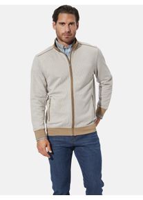 Sweatjacke Babista "Sweatjacke HARION", Herren, Gr. L, blau (beige), Obermaterial: 100% Baumwolle CO., Sweatjacken Sweatjacke