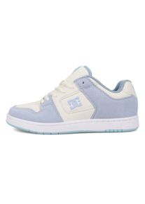 Sneaker DC Shoes "Manteca 4", Damen, Gr. 5,5(36,5), wei&szlig; (blau, wei&szlig;), Obermaterial:53.02% Leder, 46.98% Synthetikmaterial;, Schuhe Sneaker