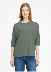 Langarmshirt Ragwear "SHIMONA", Damen, Gr. M, gr&uuml;n (baltic), Jersey, Obermaterial: 50% Baumwolle, 50% Polyester, unifarben, regular fit normal, Rundhals, Shirts Langarmshirt