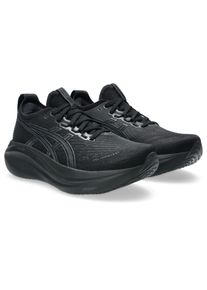 Laufschuh asics "GEL-NIMBUS 27", Damen, Gr. 43,5, schwarz (schwarz, graphite grau), Textil, Schuhe Laufschuh