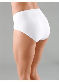 Taillenslip, Damen, Gr. 42, 5 Stk., wei&szlig; (5x wei&szlig;), 100% Baumwolle, Unterhosen Taillenslip