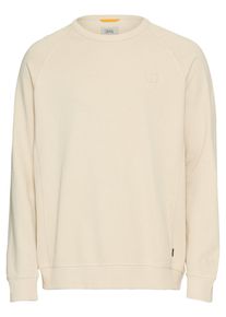 Sweatshirt Camel Active, Herren, Gr. L, beige (oatmeal), Sweatware, Obermaterial: 100% Baumwolle, unifarben, regular fit taillenbedeckt, Rundhals, Rippb&uuml;ndchen, Sweatshirts Sweatshirt, mit Logo Stickerei