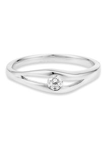 Fingerring Bruno Banani "Schmuck Geschenk Silber 925 Damenring" Gr. 59, silber (silberfarben, kristallwei&szlig;), Fingerringe, Damen, 59, Silber 925 (Sterlingsilber), 1,8mm, Fingerring, mit Zirkonia (synth.)
