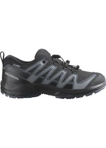 Outdoorschuh Salomon "XA PRO V8 WP J", Damen, Gr. 39, schwarz (schwarz, turbulence, quarry), Synthetik, Textil, Schuhe Outdoorschuh, wasserdicht, Topseller