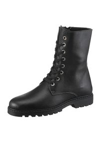 Stiefelette Heine, Damen, Gr. 37, schwarz, Glattleder, Leder, Schuhe Stiefelette