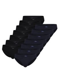 Slip Tom Tailor "Slip 14er Pack", Herren, Gr. XL, blau (blau, schwarz), Obermaterial: 95% Baumwolle CO. 5% Elasthan EL., Unterhosen Slip