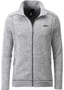 Strickfleecejacke DEPROC Active "KIRKVALE X MEN", Herren, Gr. XXL (56), grau (hellgrau), 100% Polyester, bequem, gerader Abschluss mit Gummizug, Jacken Strickfleecejacke, auch in Gro&szlig;en Gr&ouml;&szlig;en erh&auml;ltlich