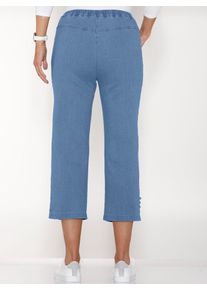 7/8-Jeans Classic Basics, Damen, Gr. 46, Normalgr&ouml;&szlig;en, blau (blau, bleached), 81% Baumwolle, 17% Polyester, 2% Elasthan, unifarben, 7/8-L&auml;nge, Jeans 7/8-Jeans