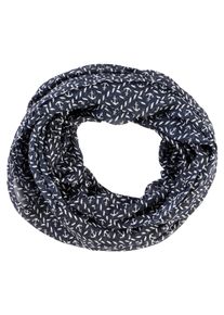 Loop Laura Scott, Damen, marine, wei&szlig;, Web, Polyester, bedruckt, gemustert, Modet&uuml;cher Loop, leichtes Webmaterial, einlagige Verarbeitung